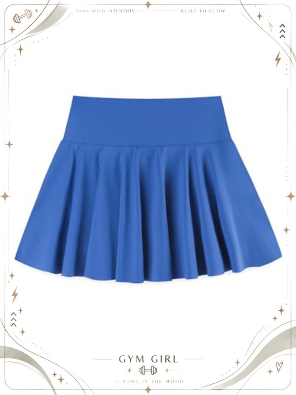 Girls Tennis Skirt Built-in Shorts Pleated Athletic Skort with Pockets Nylon